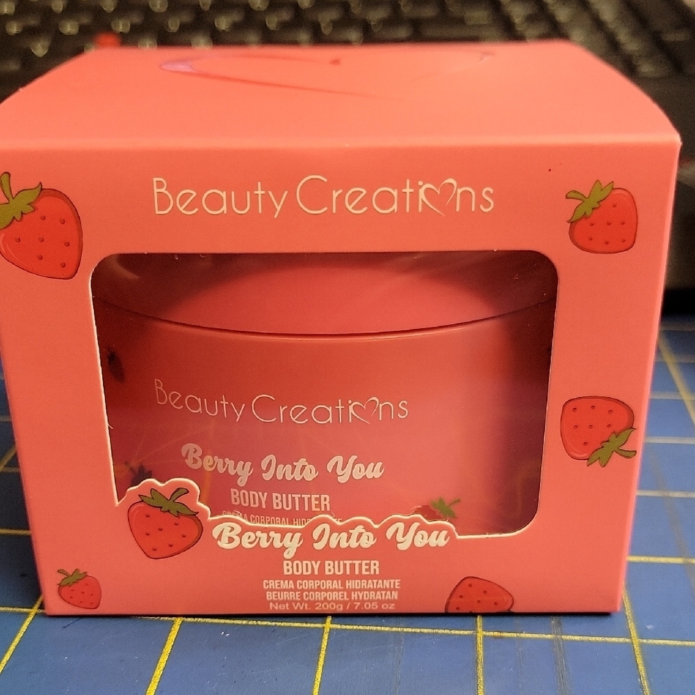 Beauty Creations Berry Into You Body Butter 200g New Strawberry